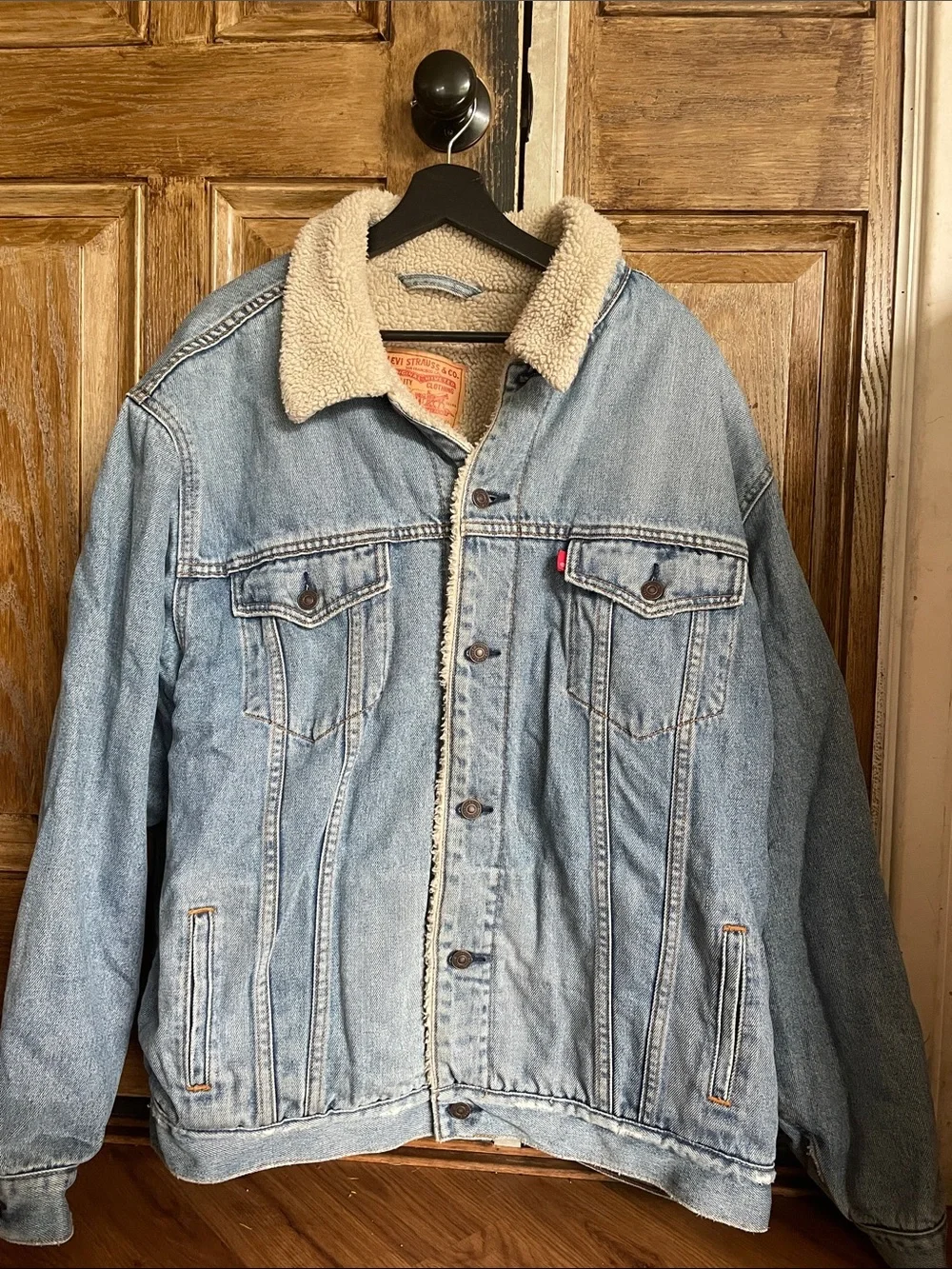 Levi's Vintage Light Blue Sherpa-Lined Denim Jacket